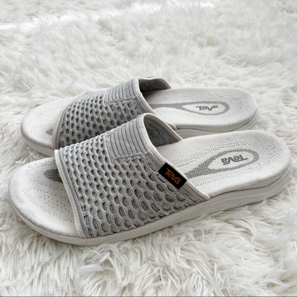 TEVA Terra- Float Slides White/Gray Sandals Size 10